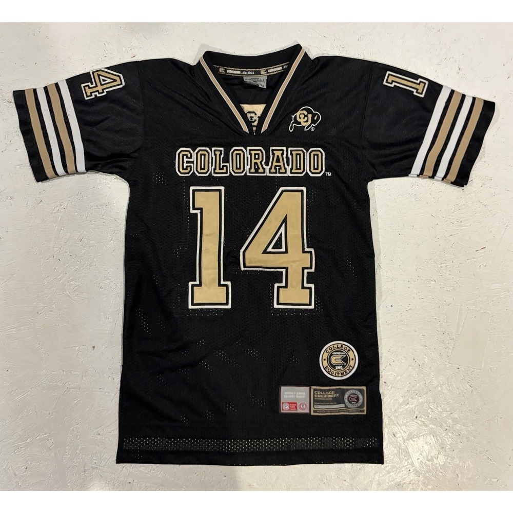 Colosseum Colorado Buffaloes Football Jersey‎ Embroidered Youth M Mesh Shirt